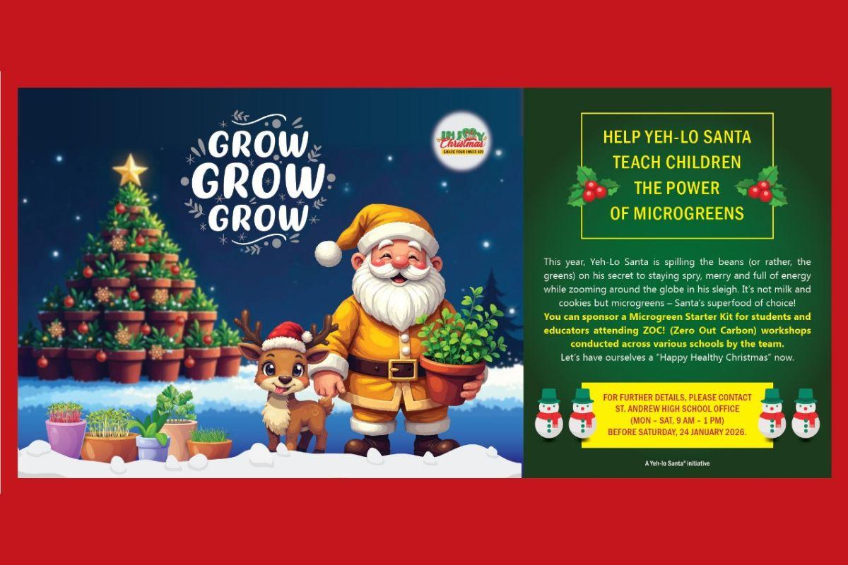 Santa Grows Microgreens